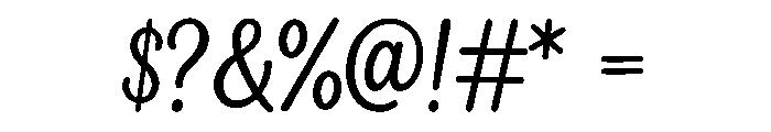 LuckyDreamer Font OTHER CHARS