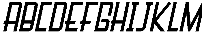 Ludane Italic Font UPPERCASE