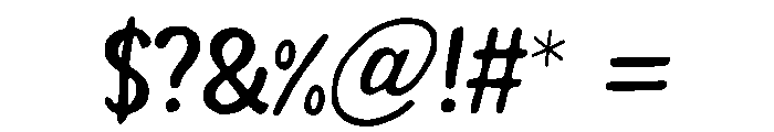 Lumen_Touch Font OTHER CHARS