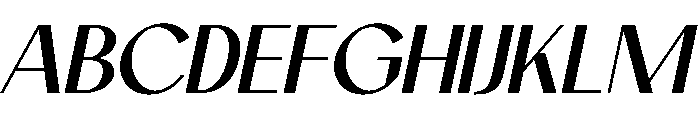 Lumielle Italic Font UPPERCASE