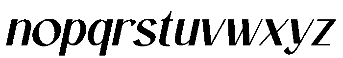 Lumielle Italic Font LOWERCASE