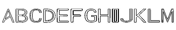Lumina Inline Regular Font UPPERCASE