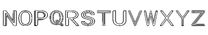 Lumina Inline Regular Font UPPERCASE