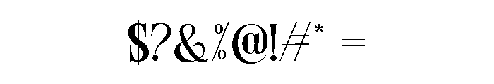 Luminense Serif Regular Font OTHER CHARS