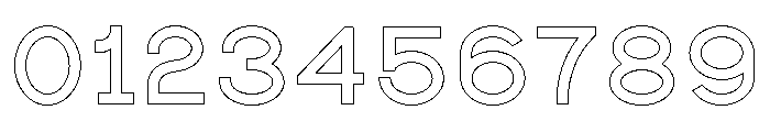 Luminova Outline Font OTHER CHARS