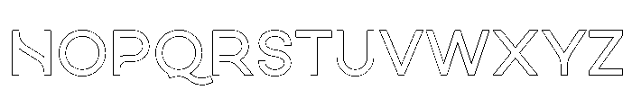 Luminova Outline Font UPPERCASE