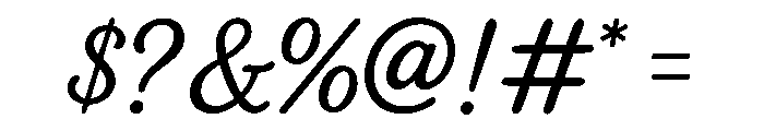 Lumira Handwriting Font OTHER CHARS