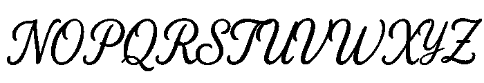 Lumira Handwriting Font UPPERCASE