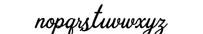 Lumira Handwriting Font LOWERCASE