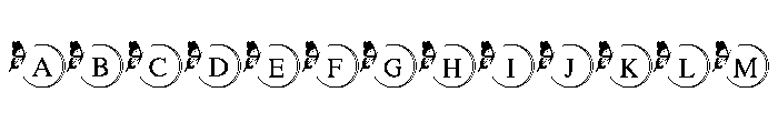 Luna Flutter Monogram Font UPPERCASE