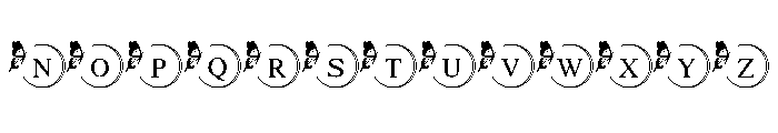 Luna Flutter Monogram Font UPPERCASE