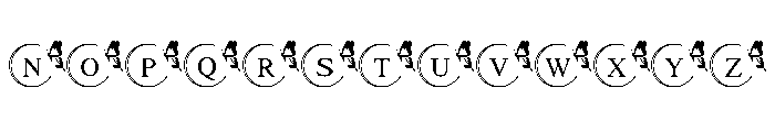 Luna Flutter Monogram Font LOWERCASE