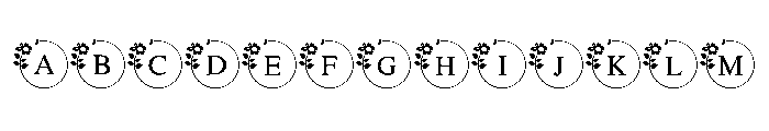 Luna Hibiscus Font UPPERCASE