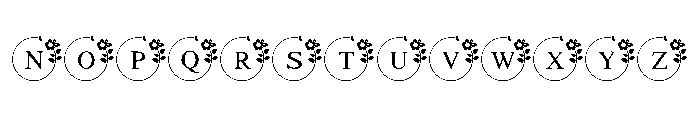 Luna Hibiscus Font LOWERCASE