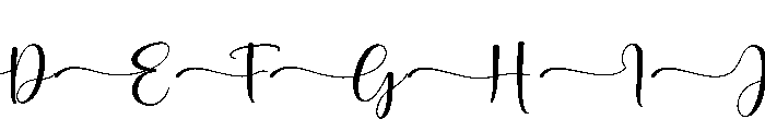 Luna June Tail Uppercase Font UPPERCASE