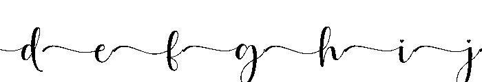 Luna June Tail Font UPPERCASE