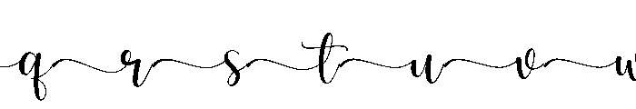 Luna June Tail Font UPPERCASE
