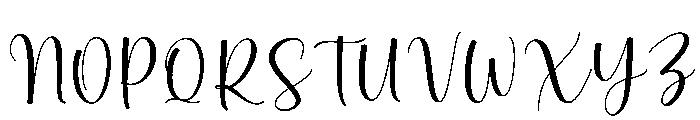 Luna June Font UPPERCASE