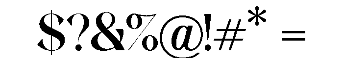 Luna Rossa Bold Font OTHER CHARS