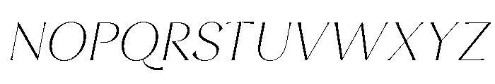 Luna Rossa Extra Light Italic Font UPPERCASE