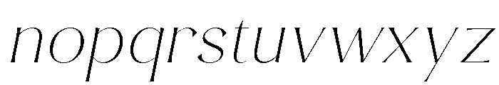 Luna Rossa Extra Light Italic Font LOWERCASE