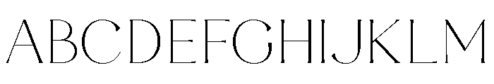 Luna Rossa Extra Light Font UPPERCASE