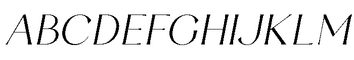 Luna Rossa Light Italic Font UPPERCASE