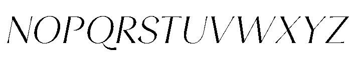 Luna Rossa Light Italic Font UPPERCASE