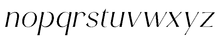 Luna Rossa Light Italic Font LOWERCASE