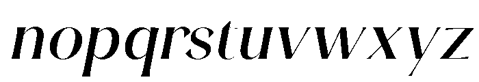 Luna Rossa Medium Italic Font LOWERCASE