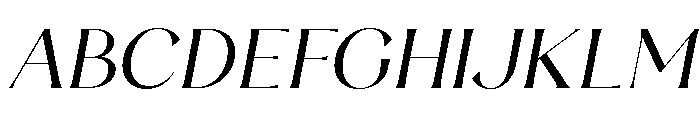 Luna Rossa Regular Italic Font UPPERCASE