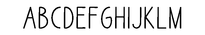 LunaNotes-Regular Font UPPERCASE