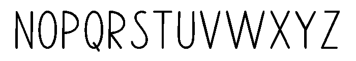 LunaNotes-Regular Font UPPERCASE