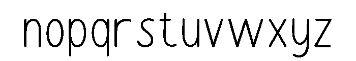 LunaNotes-Regular Font LOWERCASE