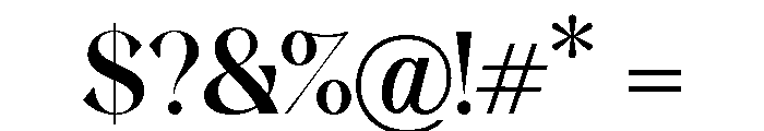 LunaRossa-Bold Font OTHER CHARS