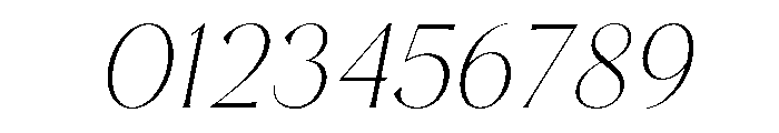 LunaRossa-ExtraLightItalic Font OTHER CHARS