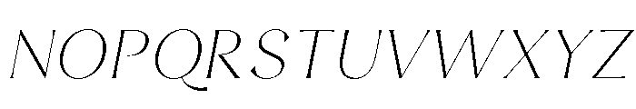 LunaRossa-ExtraLightItalic Font UPPERCASE