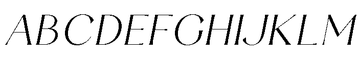 LunaRossa-LightItalic Font UPPERCASE