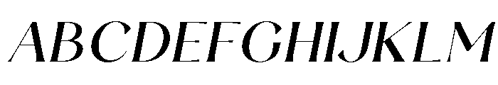 LunaRossa-MediumItalic Font UPPERCASE