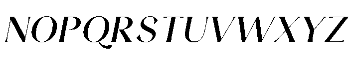 LunaRossa-MediumItalic Font UPPERCASE