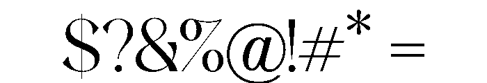 LunaRossa-Regular Font OTHER CHARS