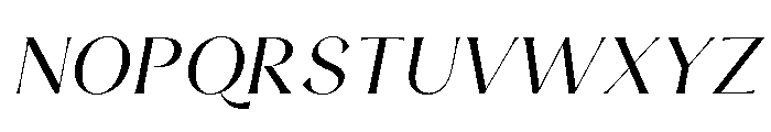 LunaRossa-RegularItalic Font UPPERCASE