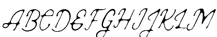 Lunar Melody Font UPPERCASE