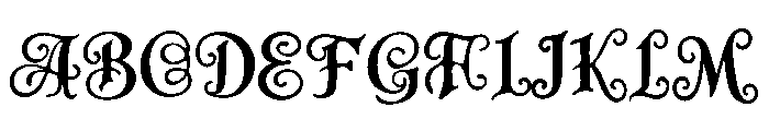 Lunar Mystique Font UPPERCASE