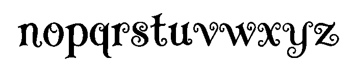 Lunar Mystique Font LOWERCASE