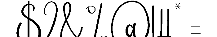 Lunar Newyear Font OTHER CHARS