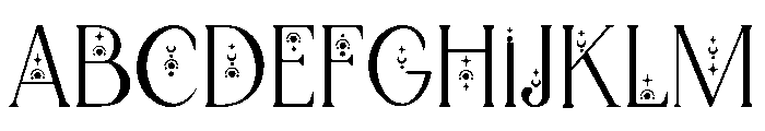 Lunar Witch Font UPPERCASE