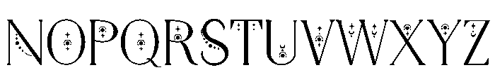Lunar Witch Font UPPERCASE