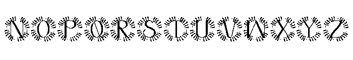 Lunara Monogram Font LOWERCASE
