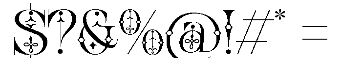 Lunare Magic Regular Font OTHER CHARS
